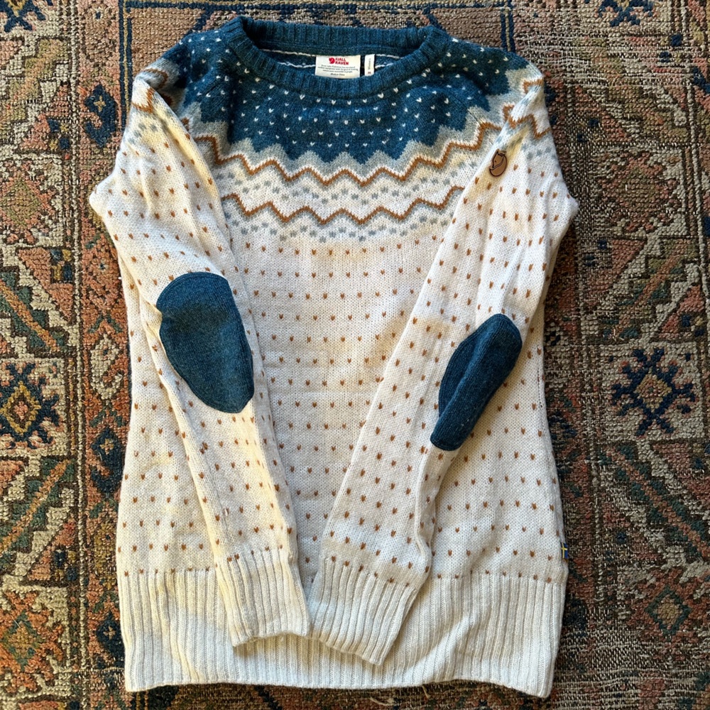 Fjallraven 100% Wool Ovik Knit Sweater